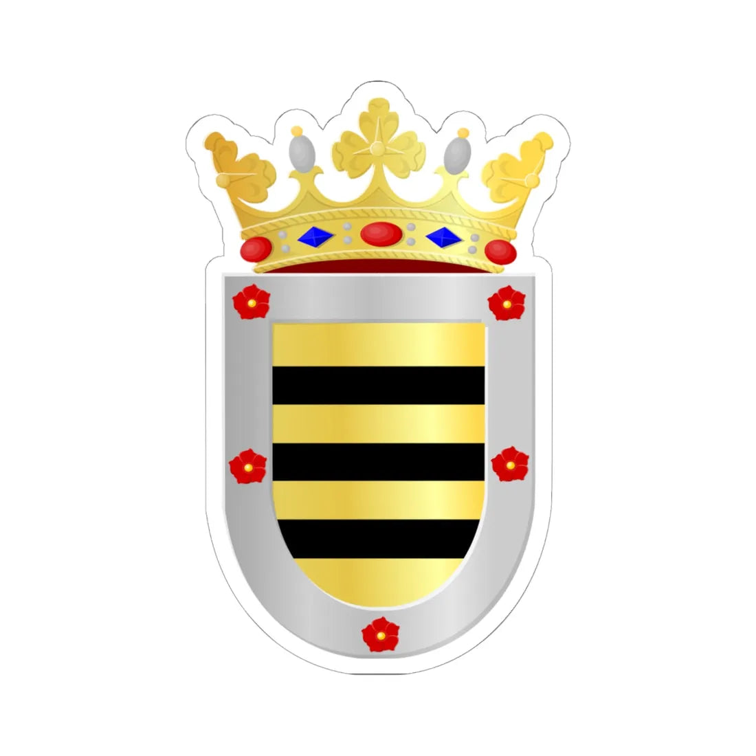 Horst aan de Maas wapen (Netherlands) (Coat of Arms) STICKER Vinyl Kiss-Cut Decal - The Sticker Space