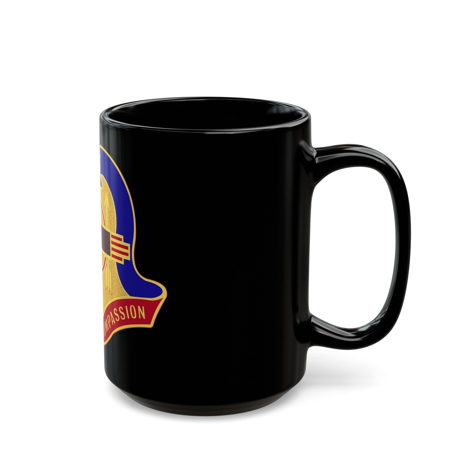 Hospital Sandia Base (U.S. Army) Black Coffee Mug-The Sticker Space