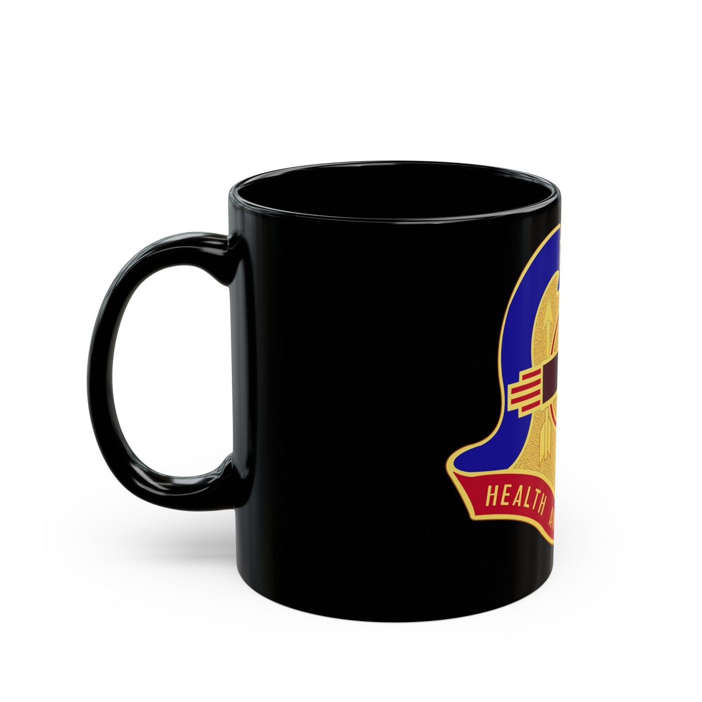 Hospital Sandia Base (U.S. Army) Black Coffee Mug-The Sticker Space