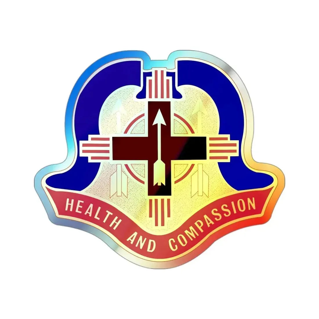 Hospital Sandia Base (U.S. Army) Holographic STICKER Die-Cut Vinyl Decal 3 Inch Holographic - The Sticker Space