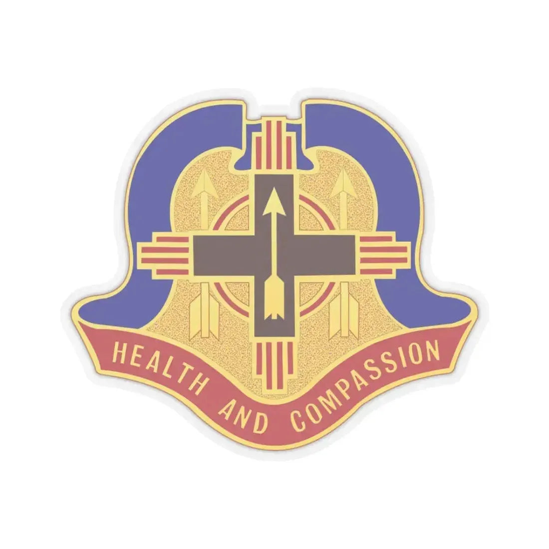 Hospital Sandia Base (U.S. Army) STICKER Vinyl Kiss-Cut Decal 3 Inch Transparent - The Sticker Space