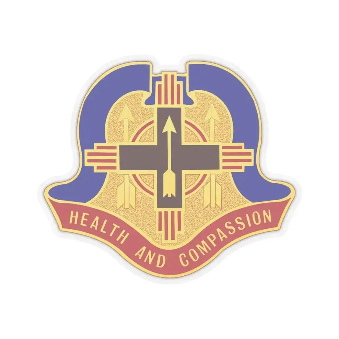 Hospital Sandia Base (U.S. Army) STICKER Vinyl Kiss-Cut Decal 4 Inch Transparent - The Sticker Space