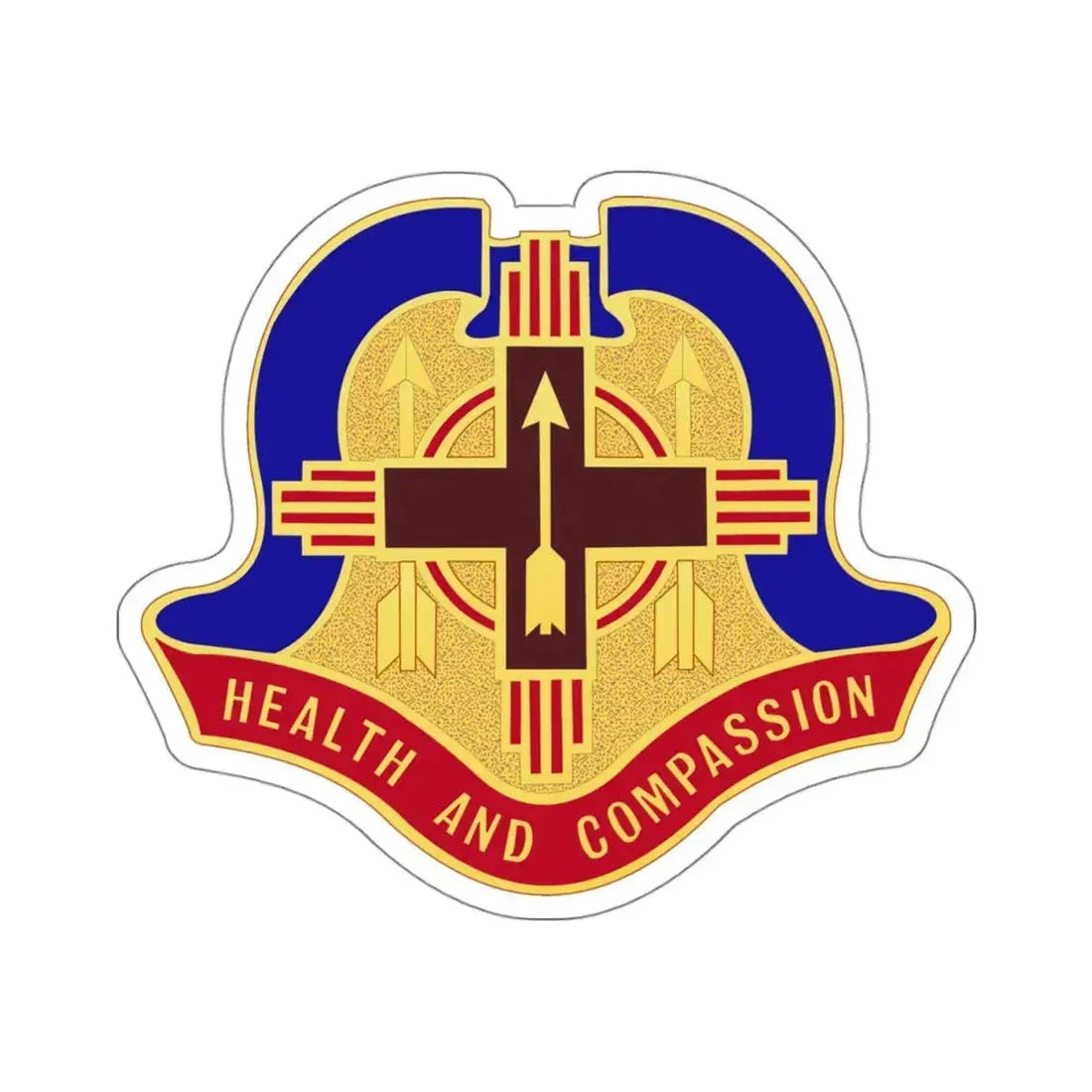 Hospital Sandia Base (U.S. Army) STICKER Vinyl Kiss-Cut Decal 4 Inch White - The Sticker Space