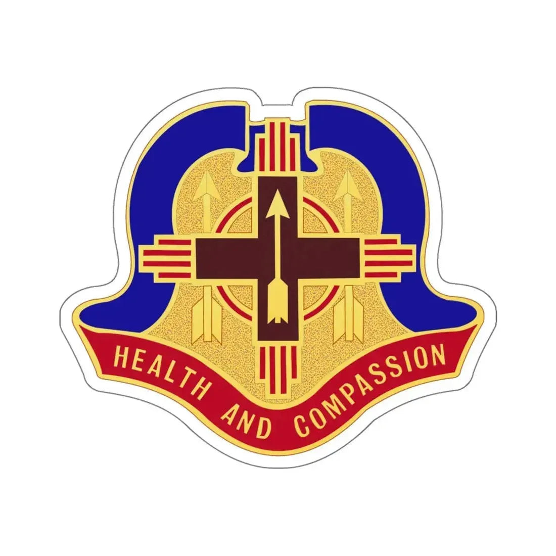 Hospital Sandia Base (U.S. Army) STICKER Vinyl Kiss-Cut Decal 6 Inch White - The Sticker Space