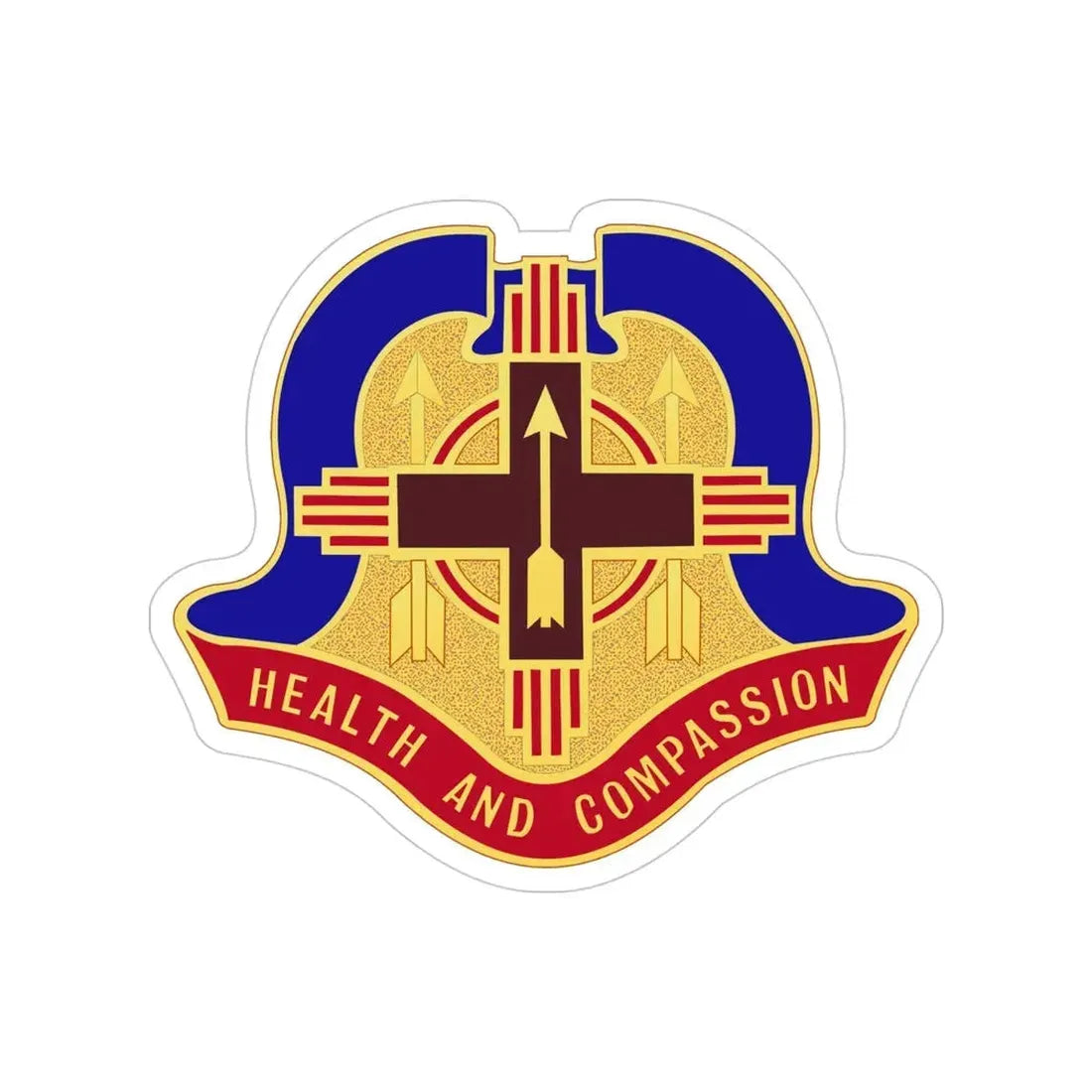 Hospital Sandia Base (U.S. Army) Transparent STICKER Die-Cut Vinyl Decal 4 Inch - The Sticker Space