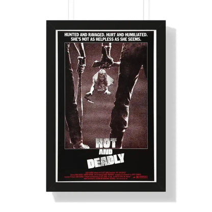 HOT AND DEADLY 1982 - Framed Movie Poster 16″ x 24″ Black - The Sticker Space