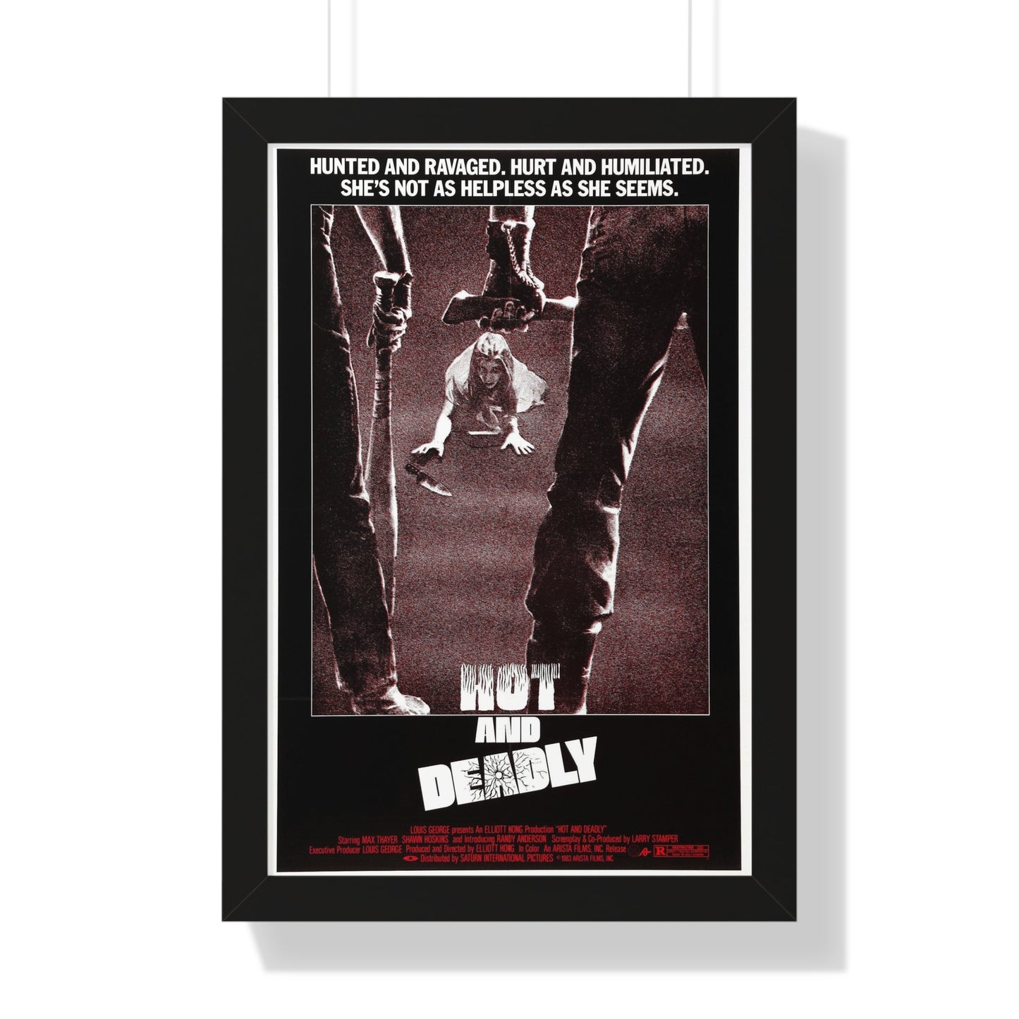 HOT AND DEADLY 1982 - Framed Movie Poster-16″ x 24″-The Sticker Space