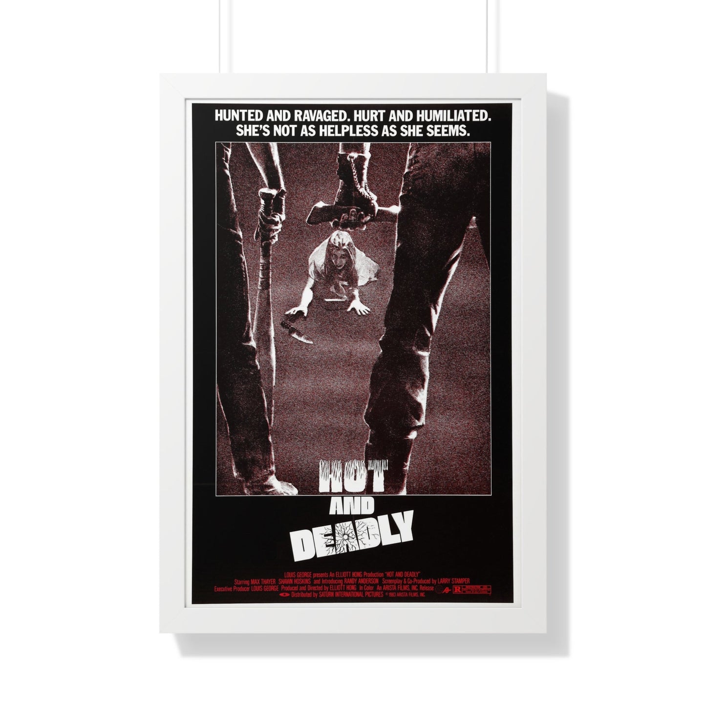 HOT AND DEADLY 1982 - Framed Movie Poster-20" x 30"-The Sticker Space