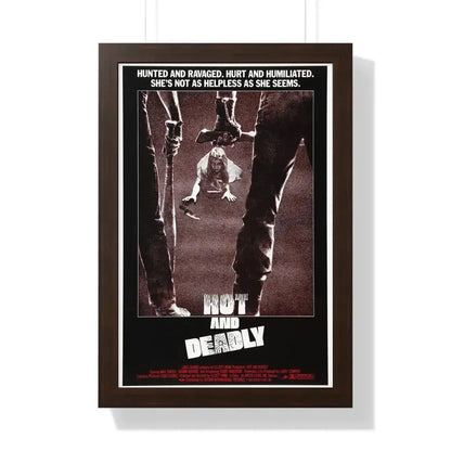 HOT AND DEADLY 1982 - Framed Movie Poster - The Sticker Space