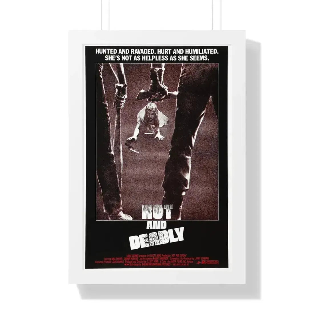 HOT AND DEADLY 1982 - Framed Movie Poster - The Sticker Space