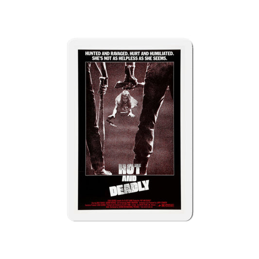 HOT AND DEADLY 1982 Movie Poster - Die-Cut Magnet-6 × 6"-The Sticker Space