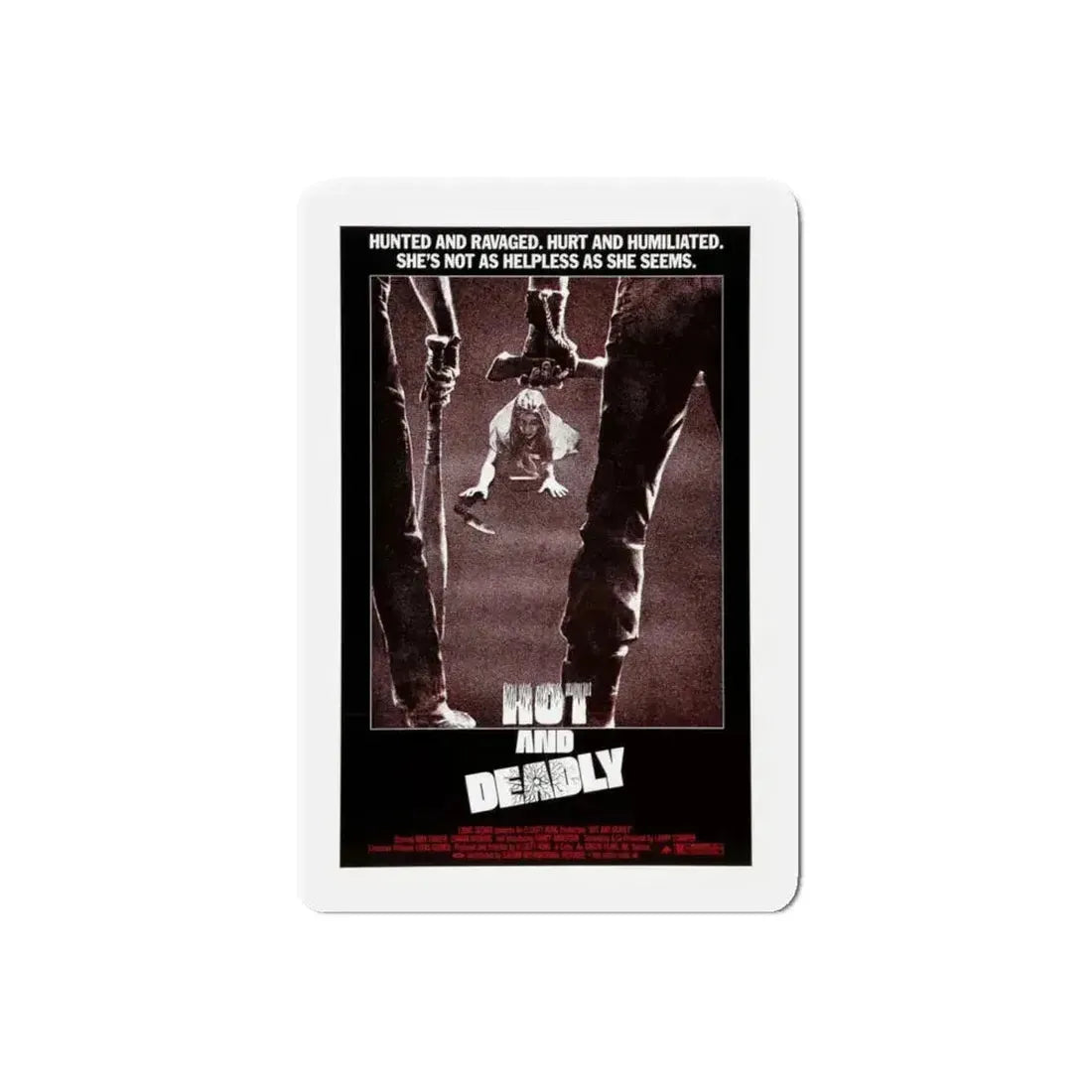 HOT AND DEADLY 1982 Movie Poster - Refrigerator Magnet - The Sticker Space