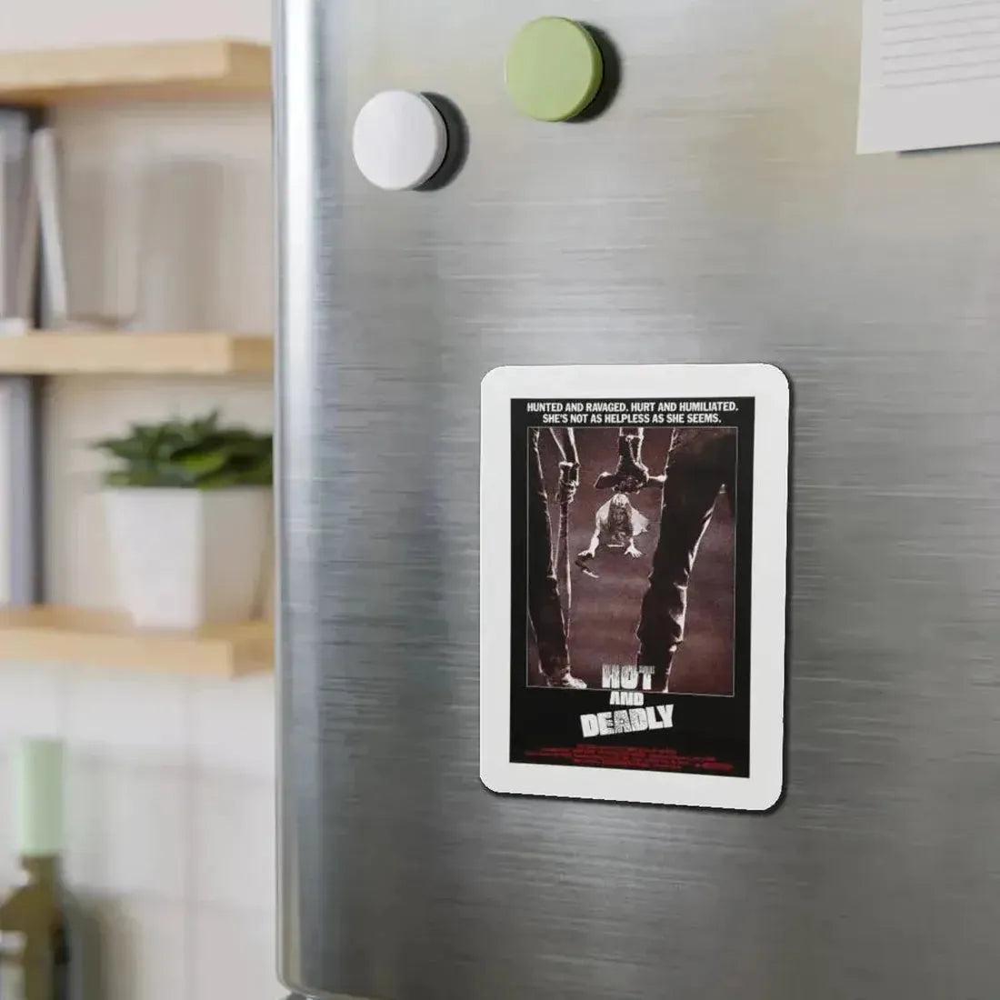 HOT AND DEADLY 1982 Movie Poster - Refrigerator Magnet - The Sticker Space