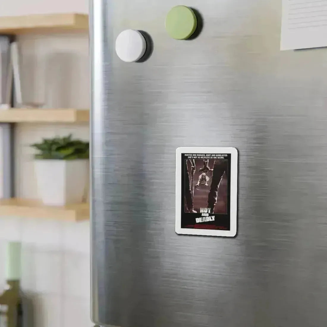 HOT AND DEADLY 1982 Movie Poster - Refrigerator Magnet - The Sticker Space