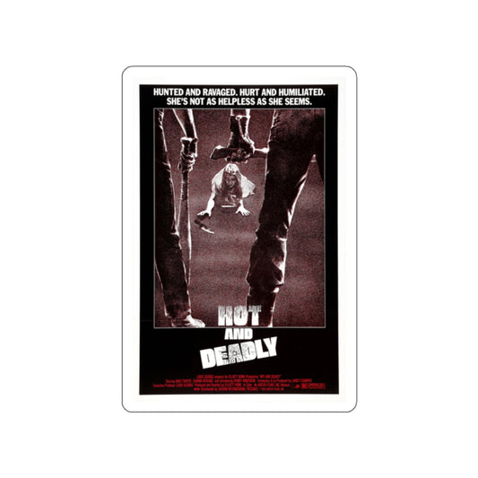 HOT AND DEADLY 1982 Movie Poster STICKER Vinyl Die-Cut Decal-2 Inch-The Sticker Space