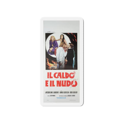 HOT AND NAKED (ITALIAN) 1974 Movie Poster - Die-Cut Magnet-4" x 4"-The Sticker Space