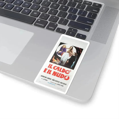 HOT AND NAKED (ITALIAN) 1974 Movie Poster - STICKER Vinyl Kiss-Cut Decal - The Sticker Space