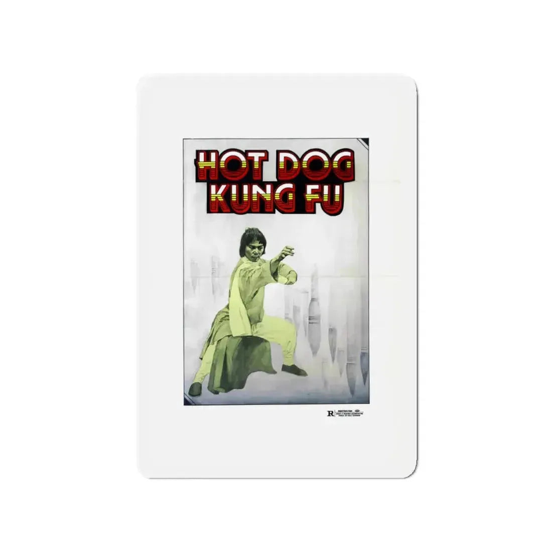 HOT DOG KUNG FU 1979 Movie Poster - Refrigerator Magnet 3 Inch - The Sticker Space