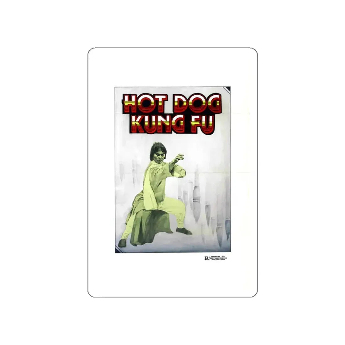 HOT DOG KUNG FU 1979 Movie Poster STICKER Vinyl Die-Cut Decal 6 Inch - The Sticker Space