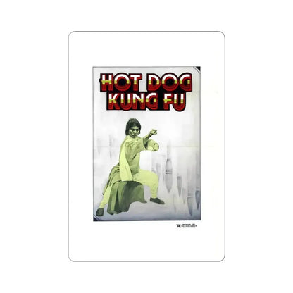 HOT DOG KUNG FU 1979 Movie Poster - STICKER Vinyl Kiss-Cut Decal 6 Inch White - The Sticker Space