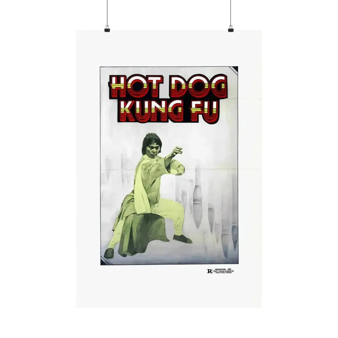 HOT DOG KUNG FU 1979 - Paper Movie Poster - The Sticker Space