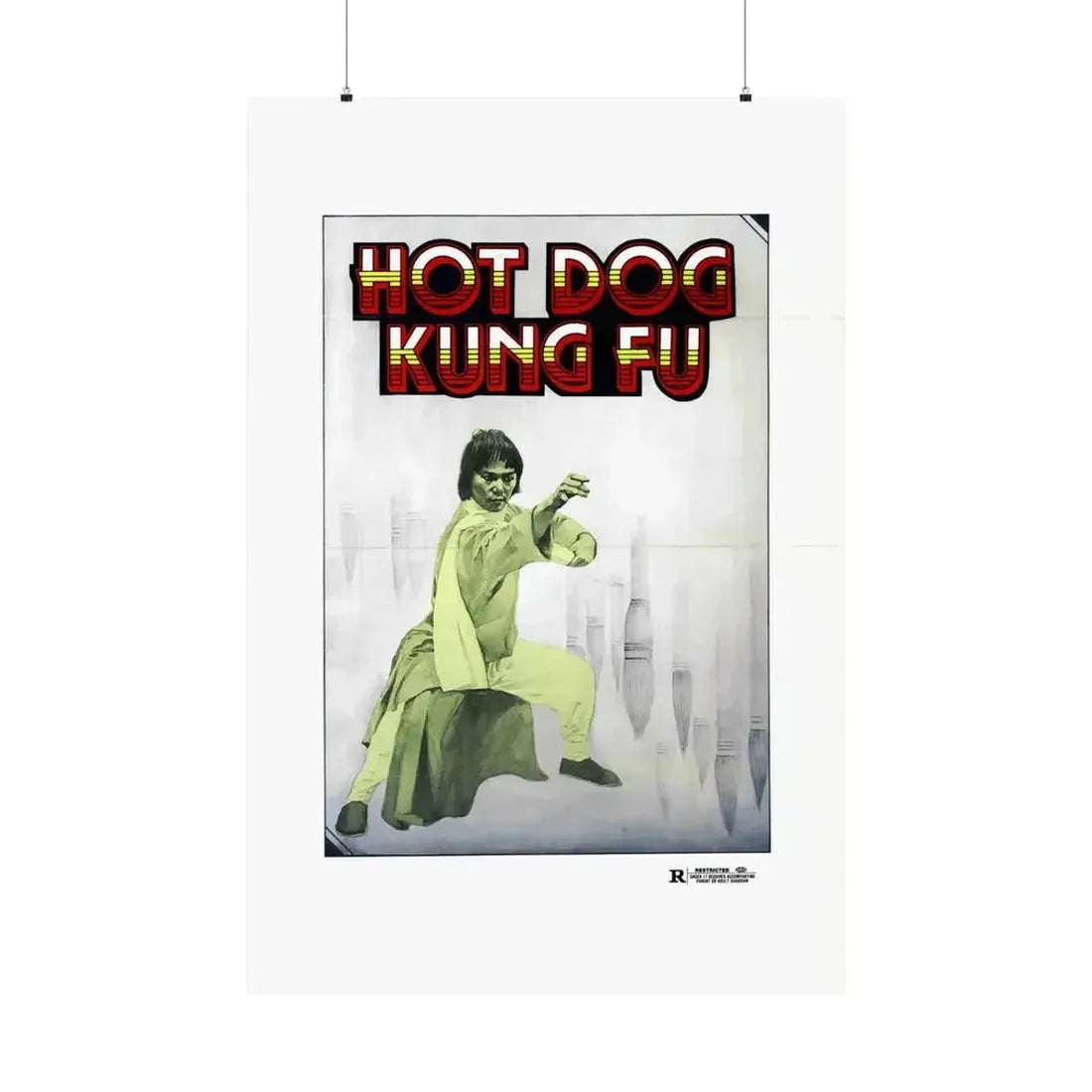 HOT DOG KUNG FU 1979 - Paper Movie Poster - The Sticker Space