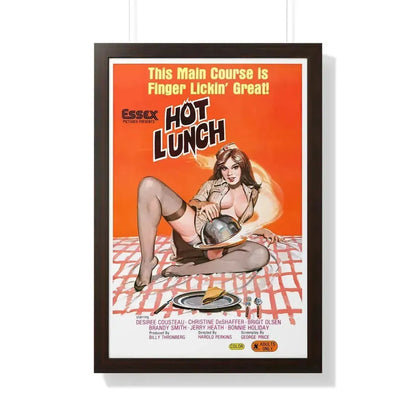HOT LUNCH 1978 - Framed Movie Poster 20" x 30" Walnut - The Sticker Space