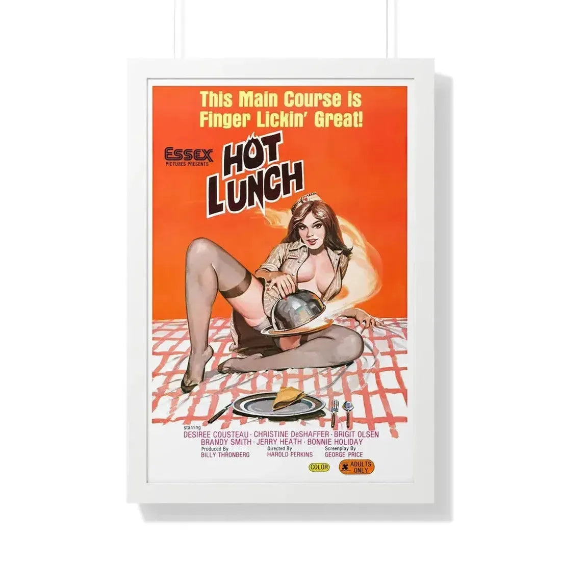 HOT LUNCH 1978 - Framed Movie Poster - The Sticker Space