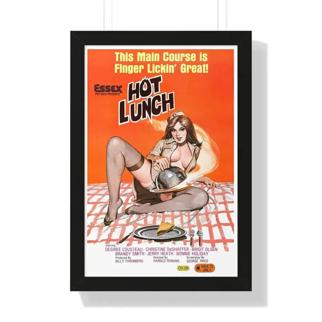 HOT LUNCH 1978 - Framed Movie Poster - The Sticker Space