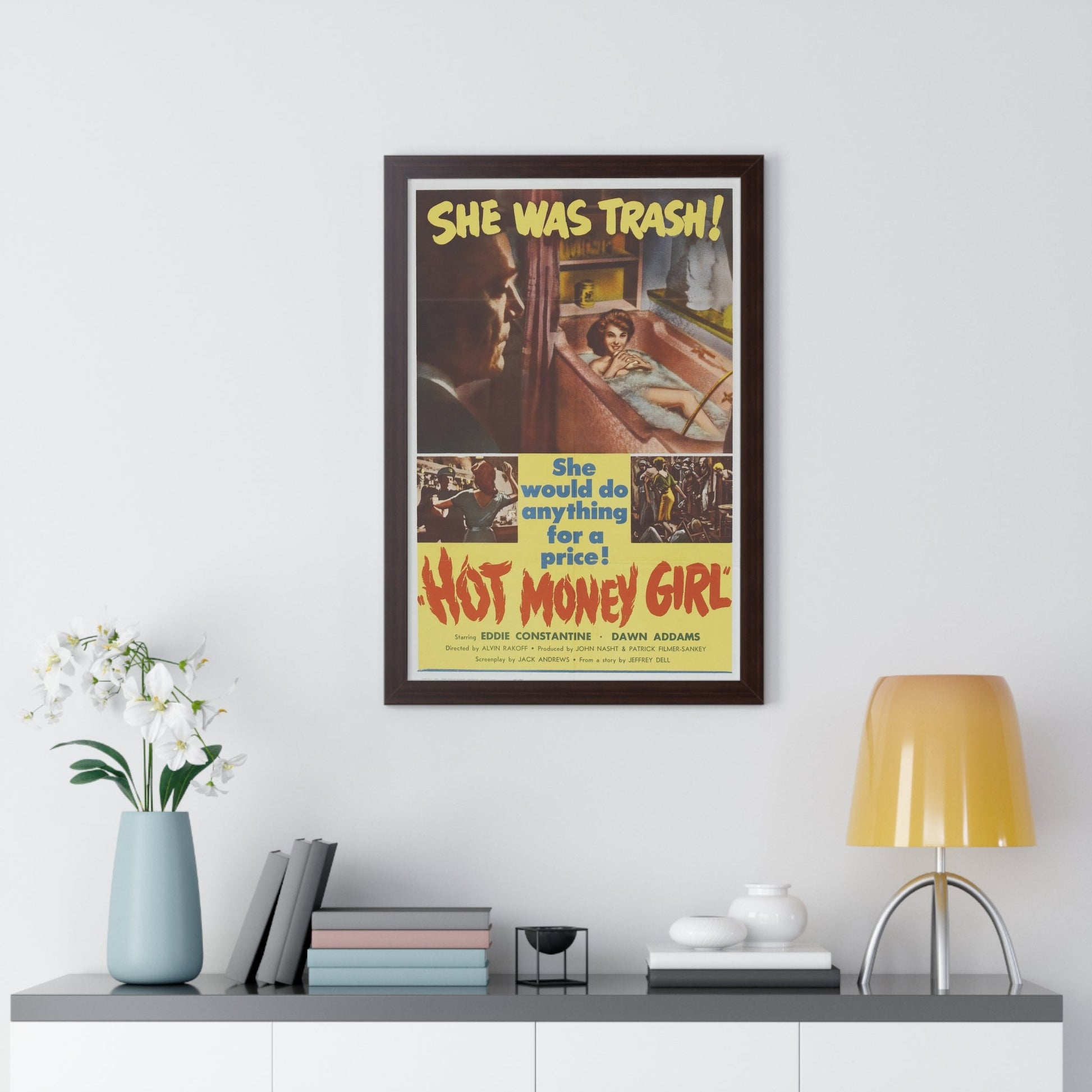 HOT MONEY GIRL 1959 - Framed Movie Poster-The Sticker Space