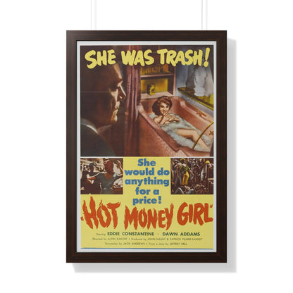 HOT MONEY GIRL 1959 - Framed Movie Poster-20" x 30"-The Sticker Space