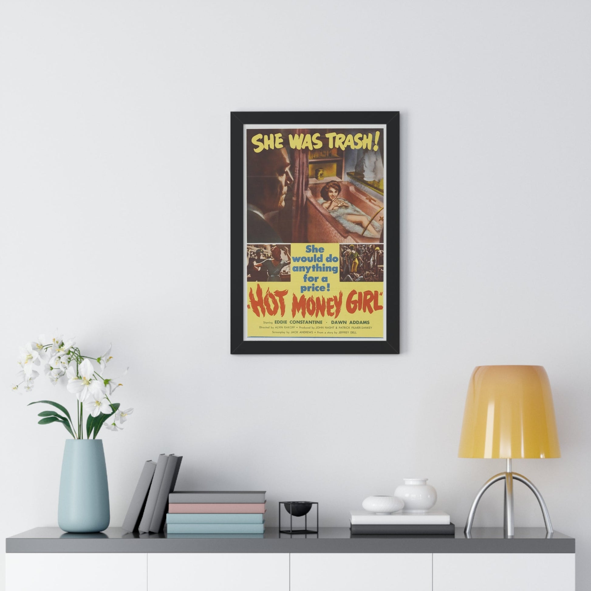 HOT MONEY GIRL 1959 - Framed Movie Poster-The Sticker Space