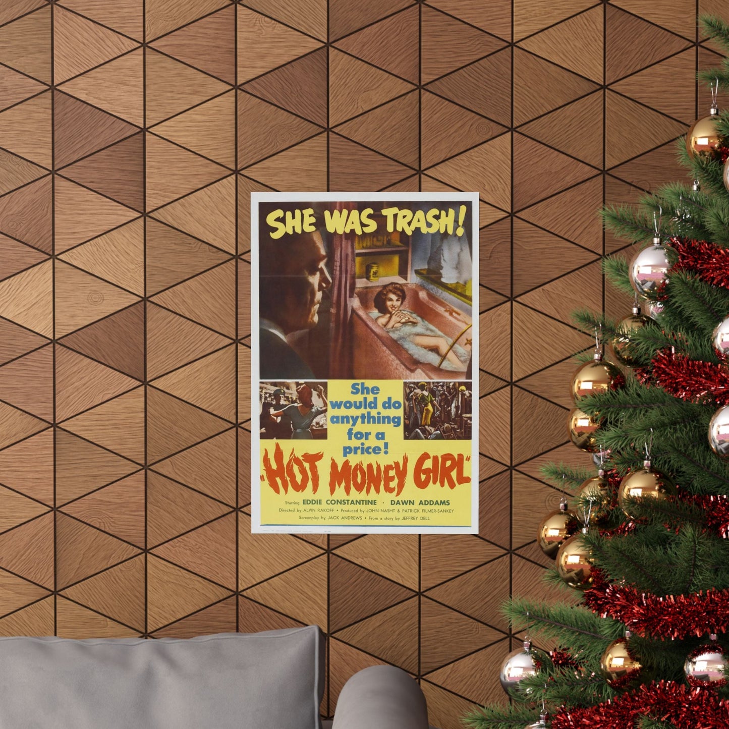 HOT MONEY GIRL 1959 - Paper Movie Poster-The Sticker Space