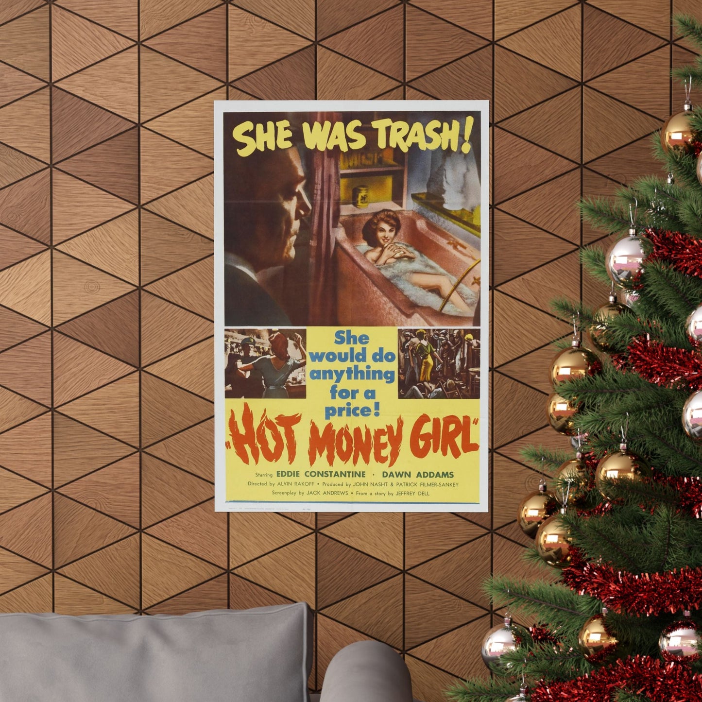 HOT MONEY GIRL 1959 - Paper Movie Poster-The Sticker Space