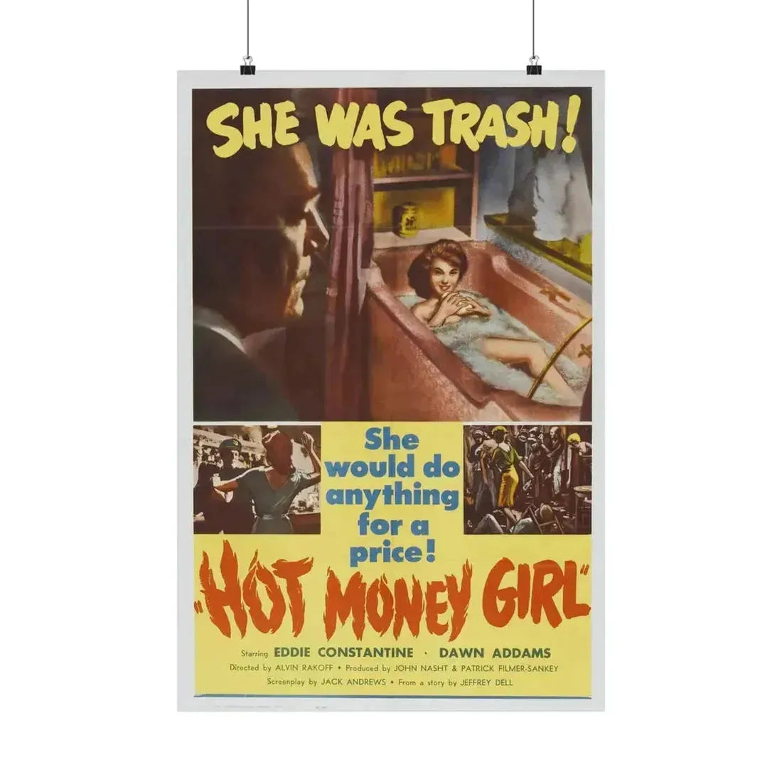 HOT MONEY GIRL 1959 - Paper Movie Poster 20″ x 30″ Matte - The Sticker Space