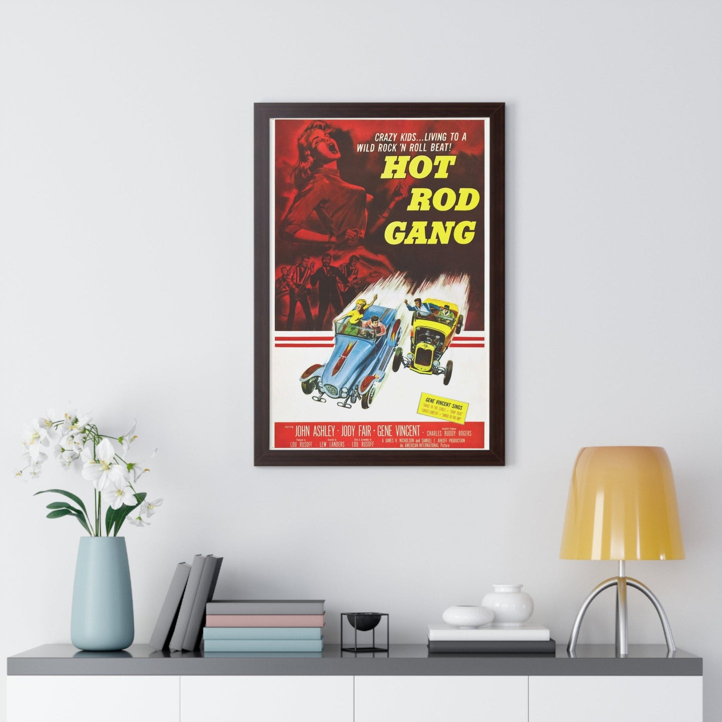 HOT ROD GANG 1958 - Framed Movie Poster-The Sticker Space