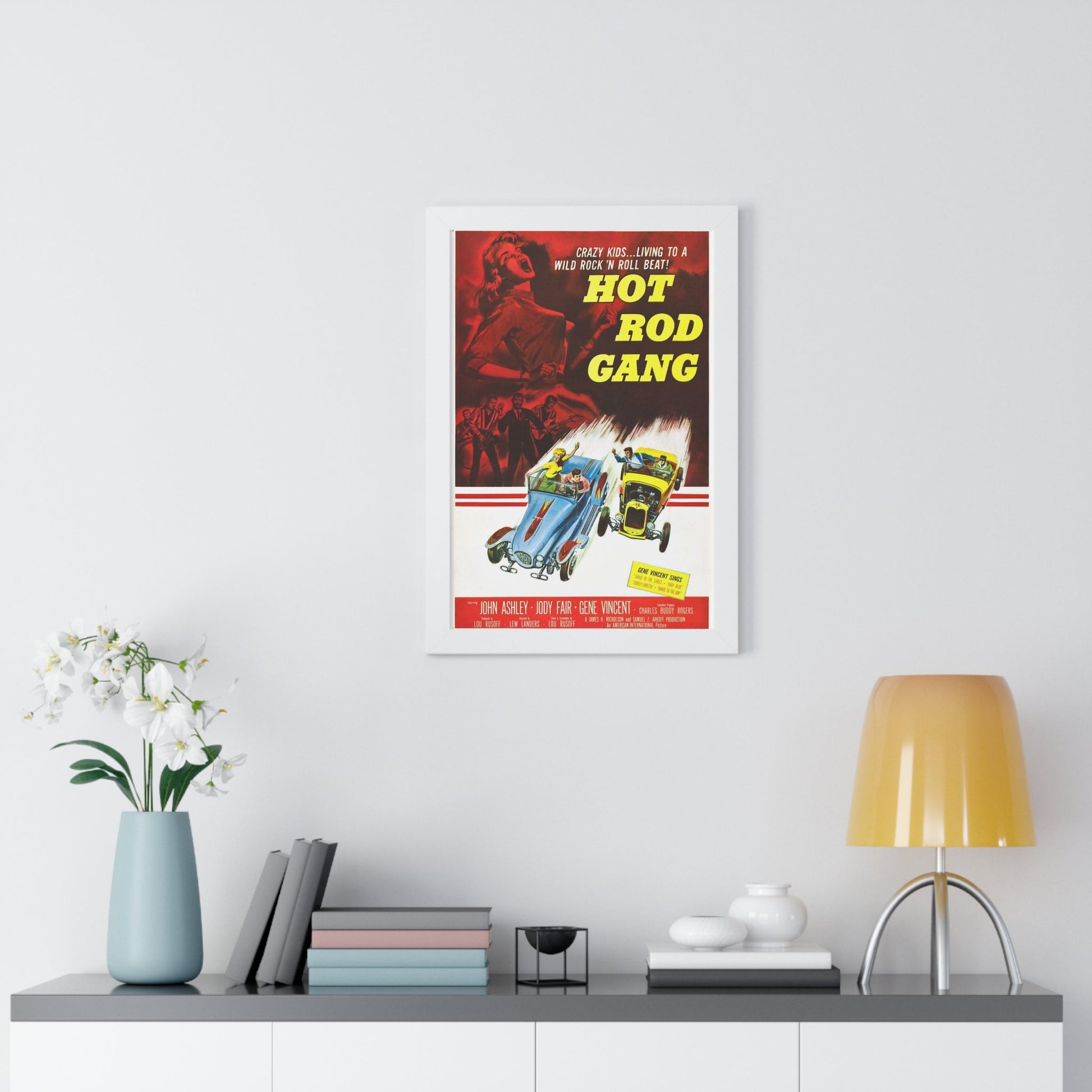 HOT ROD GANG 1958 - Framed Movie Poster-The Sticker Space