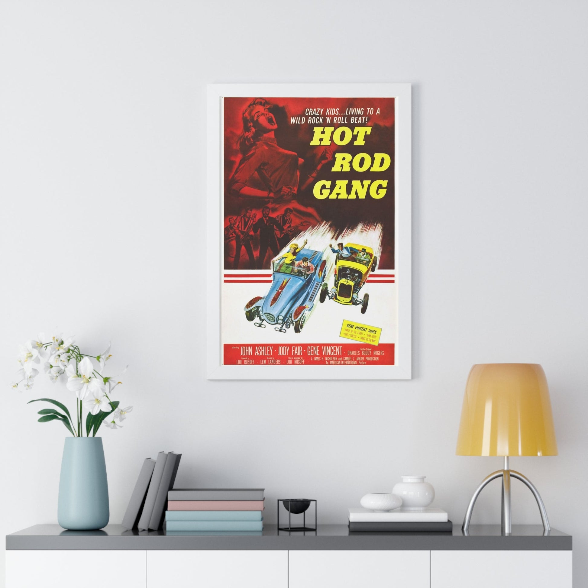 HOT ROD GANG 1958 - Framed Movie Poster-The Sticker Space