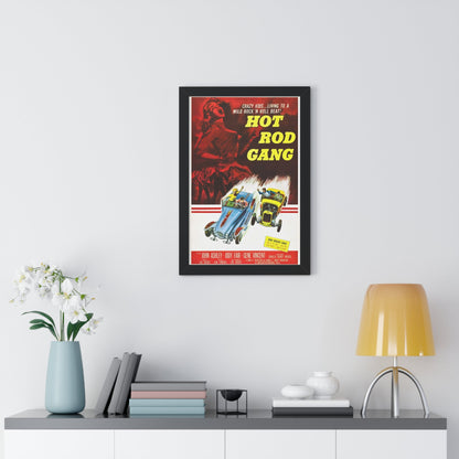 HOT ROD GANG 1958 - Framed Movie Poster-The Sticker Space