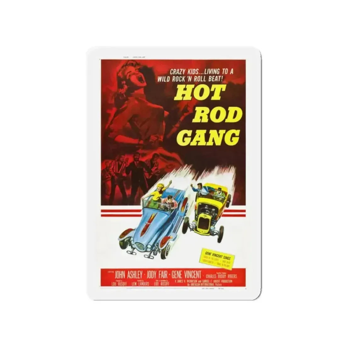 HOT ROD GANG 1958 Movie Poster - Refrigerator Magnet - The Sticker Space