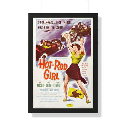 HOT ROD GIRL 1956 - Framed Movie Poster-20" x 30"-The Sticker Space