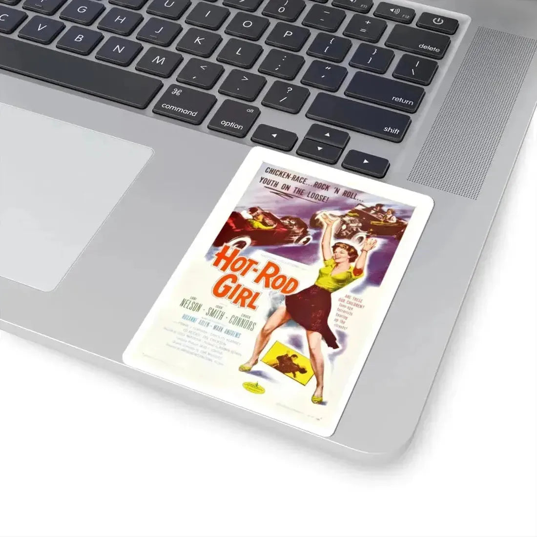 HOT ROD GIRL 1956 Movie Poster - STICKER Vinyl Kiss-Cut Decal - The Sticker Space