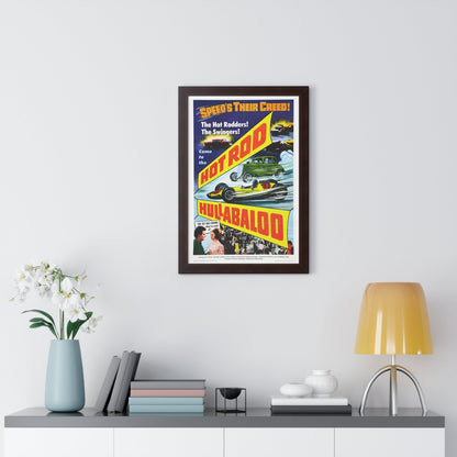 HOT ROD HULLABALOO 1966 - Framed Movie Poster-The Sticker Space