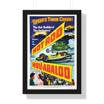 HOT ROD HULLABALOO 1966 - Framed Movie Poster-16″ x 24″-The Sticker Space