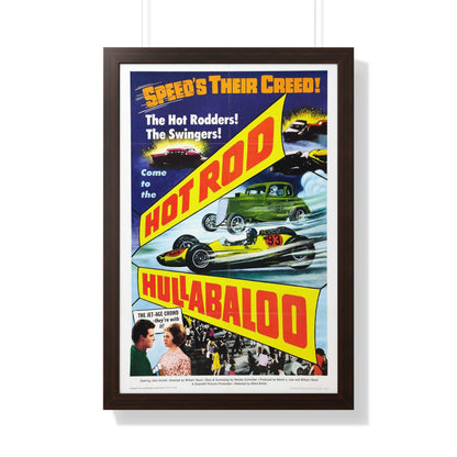 HOT ROD HULLABALOO 1966 - Framed Movie Poster-20" x 30"-The Sticker Space