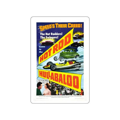 HOT ROD HULLABALOO 1966 Movie Poster STICKER Vinyl Die-Cut Decal 3 Inch - The Sticker Space