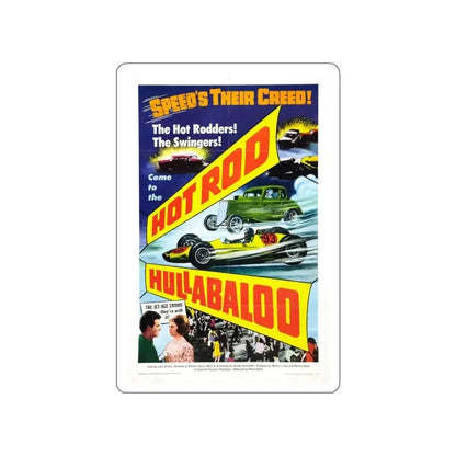 HOT ROD HULLABALOO 1966 Movie Poster STICKER Vinyl Die-Cut Decal - The Sticker Space