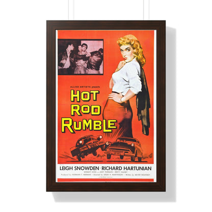 HOT ROD RUMBLE 1957 - Framed Movie Poster-16″ x 24″-The Sticker Space