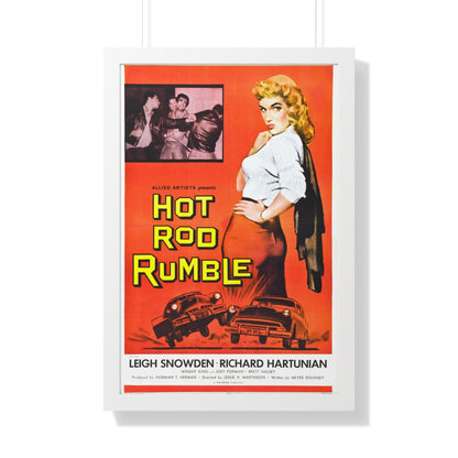 HOT ROD RUMBLE 1957 - Framed Movie Poster-20" x 30"-The Sticker Space