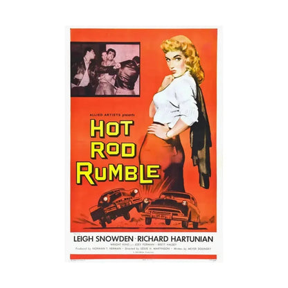 HOT ROD RUMBLE 1957 - Paper Movie Poster - The Sticker Space